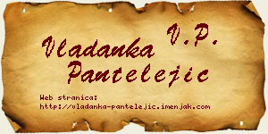Vladanka Pantelejić vizit kartica